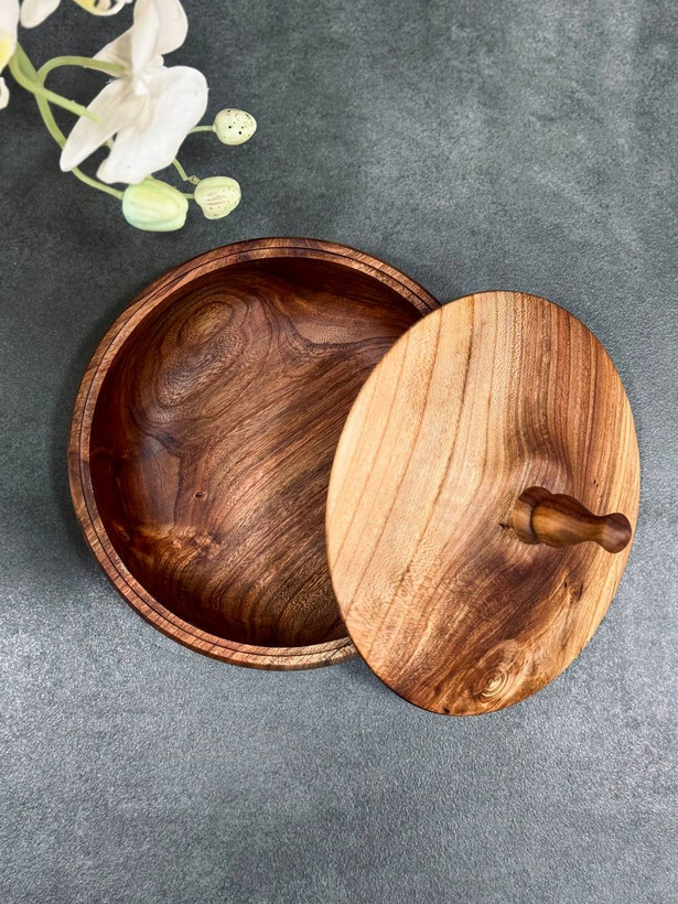 آجیل خوری چرخانpastilwood چوب گردو