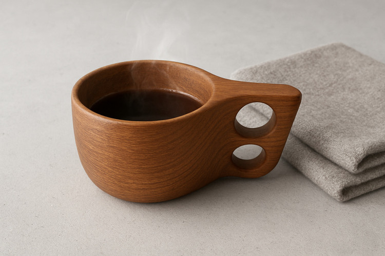 کوکسا یا لیوان چوبی Pastilwood چوب گردو