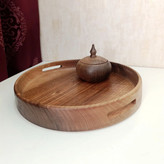 سینی پذیرایی گرد Pastilwood چوب گردو