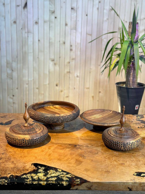 ست پذیرایی شماره ۳ pastilwood چوب گردو