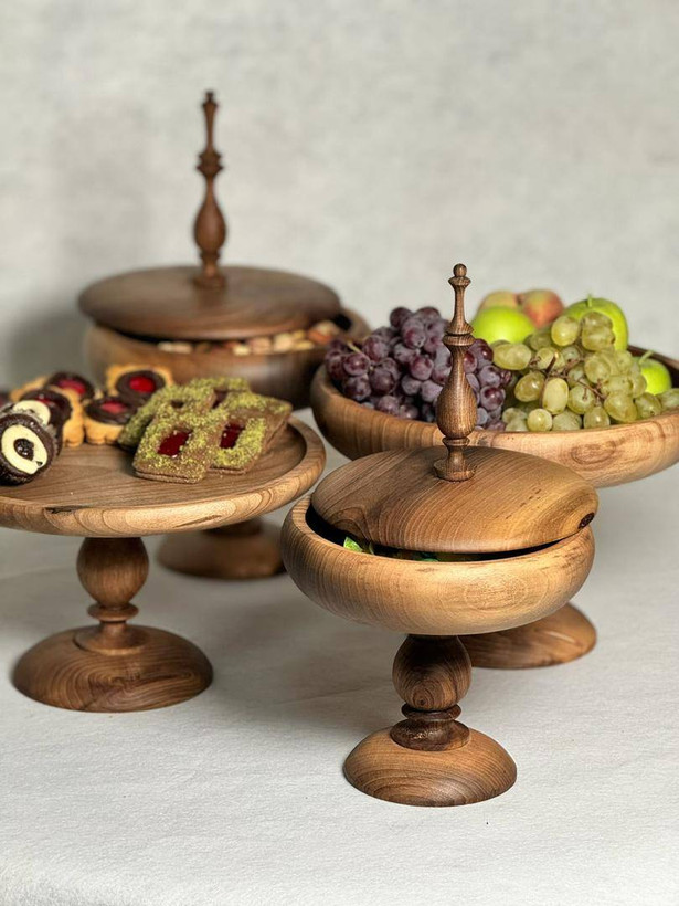 ست پذیرایی شماره ۴ pastilwood چوب گردو