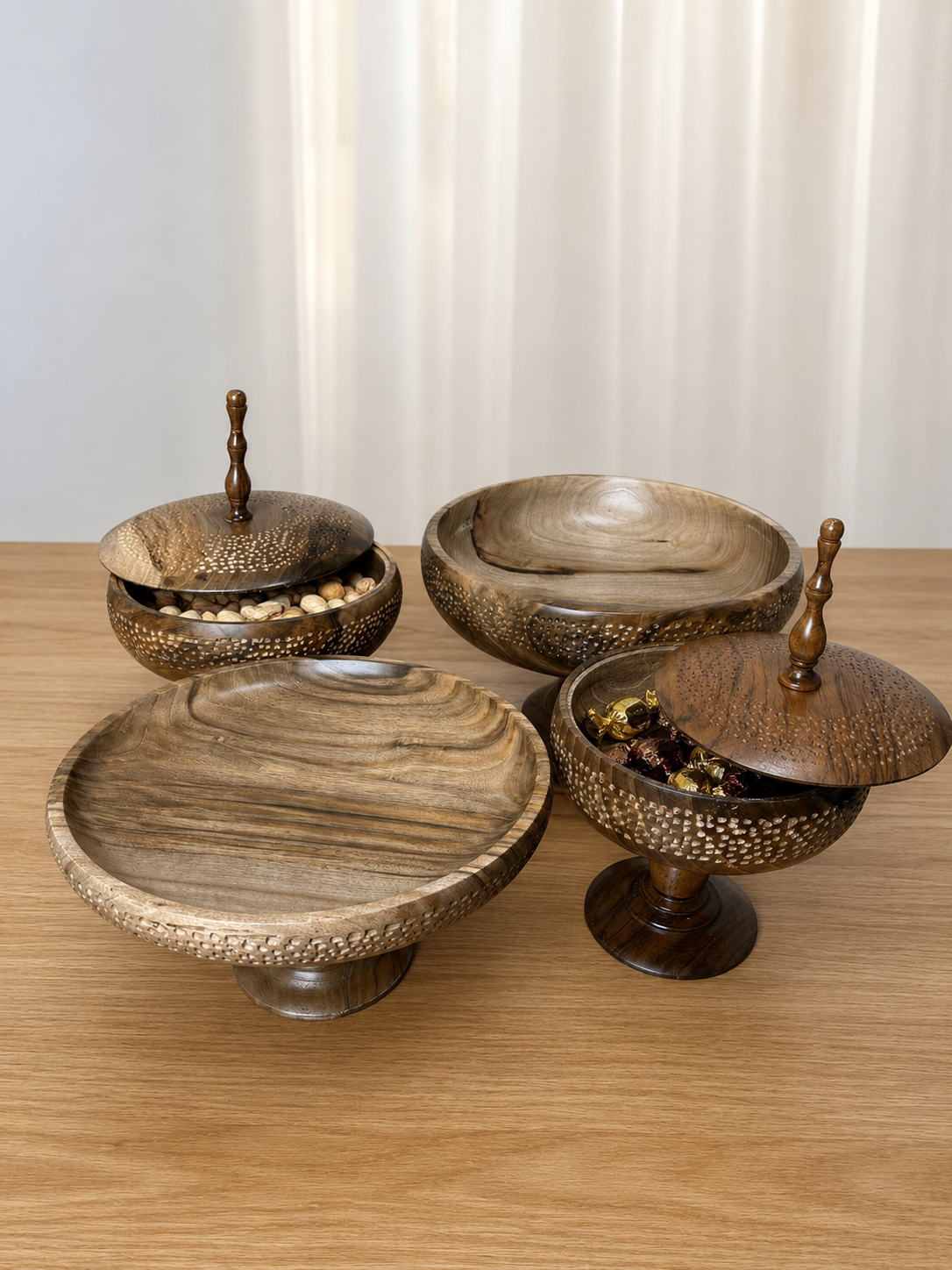 ست پذیرایی شماره ۶ pastilwood چوب گردو